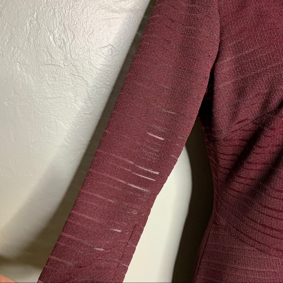 Wisp A-Line Long Sleeve Textured Dress Size 8 - Picture 3 of 6